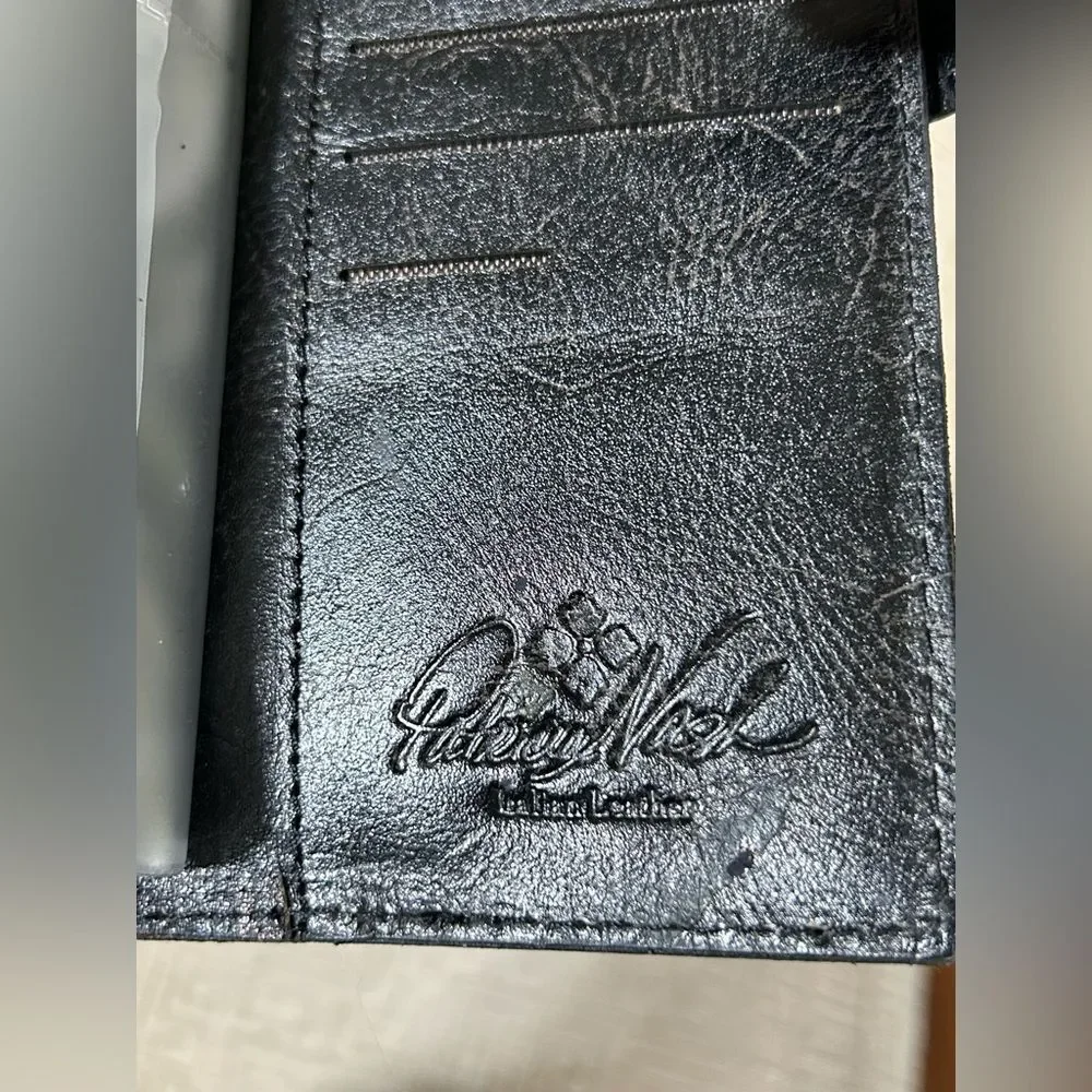 Patricia Nash Marotta Card Holder Wallet Style Hand tooled Black